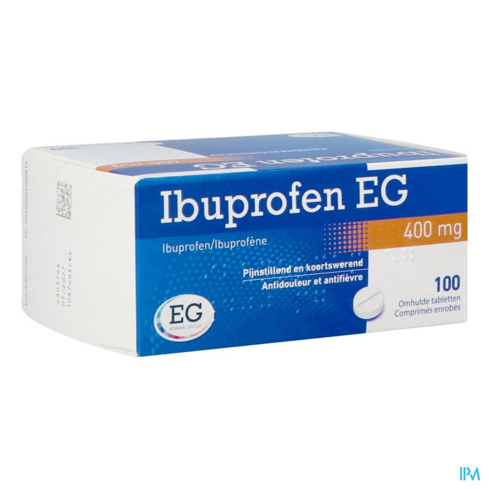 Ibuprofen EG 400 Mg Filmomh Tabl 100 X 400 Mg De Zorgapotheek