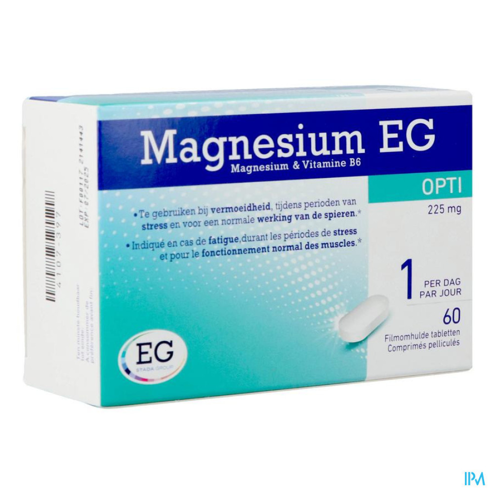 Kwaadaardige tumor Claire Veilig Magnesium Eg Opti 225Mg Tabl 60 online kopen of afhalen in Aarschot | De  Zorgapotheek | De Zorgapotheek