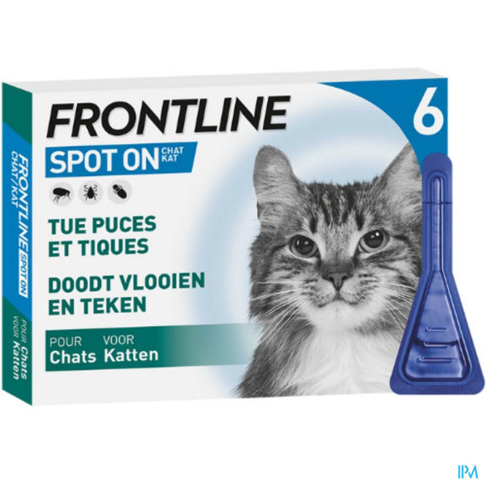 Frontline Spot On Kat 10% Pipet 6x0,50ml online kopen of afhalen in Aarschot | De Zorgapotheek De Zorgapotheek