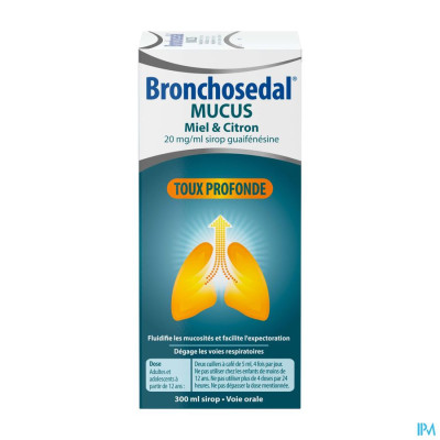 Bronchosedal Mucus Honing Citroen 300ml 20mg/ml