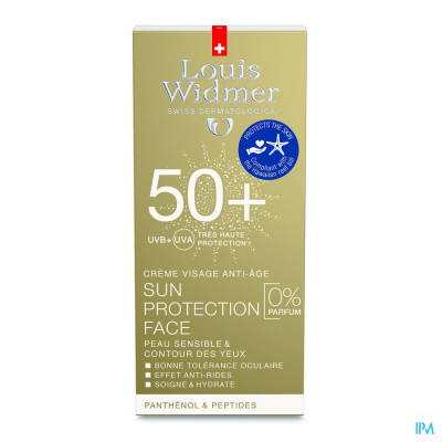 Louis Widmer Sun - Sun Protection Face 50+ (zonder parfum) - 50 ml