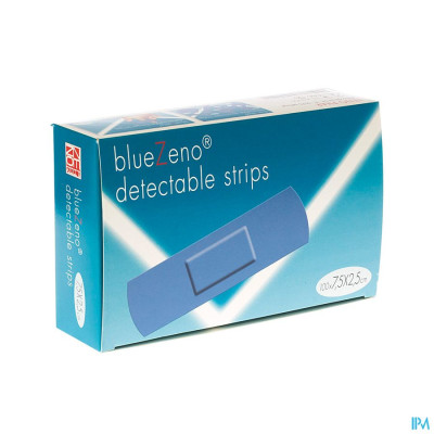 Bluezeno Detectable Strip 7,5 x 2,5 cm (100 pleisters)