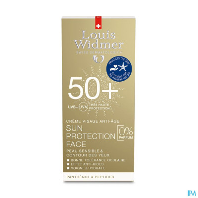 Louis Widmer Sun - Protection Face 50+ (zonder parfum) - 50ml