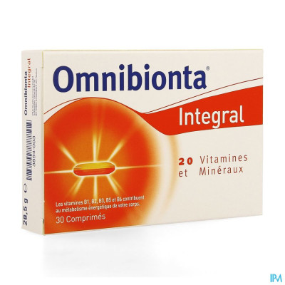 Omnibionta® Integral 20 Vitamines & Mineralen (30 tabletten)