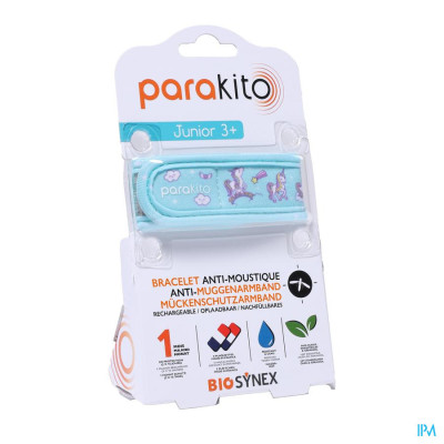 Parakito Anti-Muggenarmband Kinderen 3+ Eenhoorn