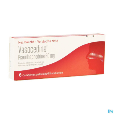 Vasocedine Pseudoefedrine Filmomh Tabl 6