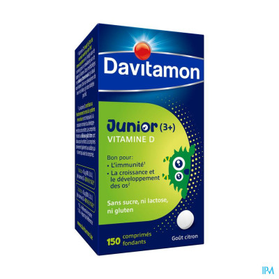 Davitamon Junior Vitamine D Citroensmaak (150 smelttabletten)