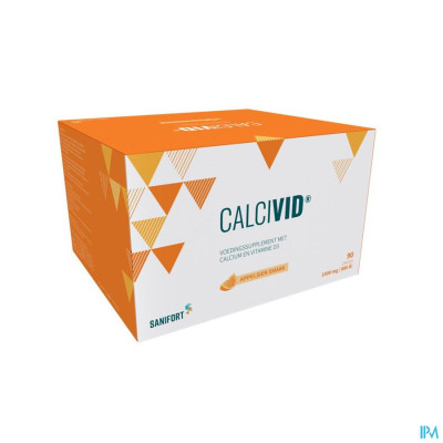 CALCIVID® 1000mg/880ie Sinaasappel (90 zakjes)