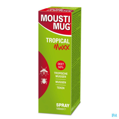 Moustimug Tropical Spray Maxx 50% Deet (100ml)