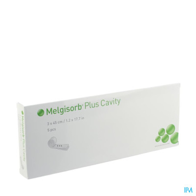 Molnlycke® Melgisorb Plus Cavity Kp Ster 3x45cm 5 253500