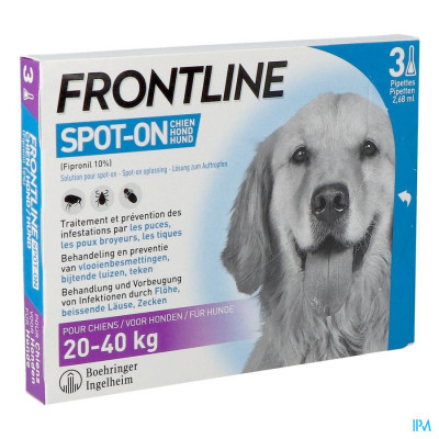 FRONTLINE® Spot On Hond M (10-20 kg) - 3 Pipetten