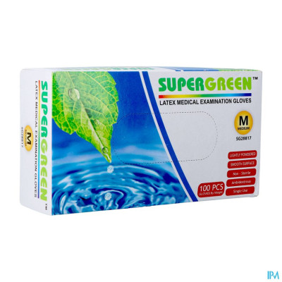 Pharmex Supergreen Latex M Gepoederd 100