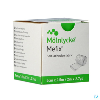 Molnlycke® Mefix Zelfklevende Fixatie 5,0cmx 2,5m 1 310570