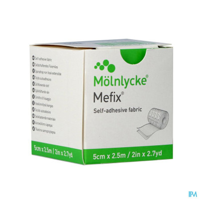 Molnlycke® Mefix Zelfklevende Fixatie 5,0cmx 2,5m 1 310570