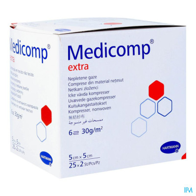 Medicomp® 5x5cm 6-laags Steriel (25x2 stuks)