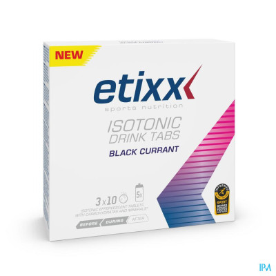Etixx Isotonic Blackcurrant (30 bruistabletten)