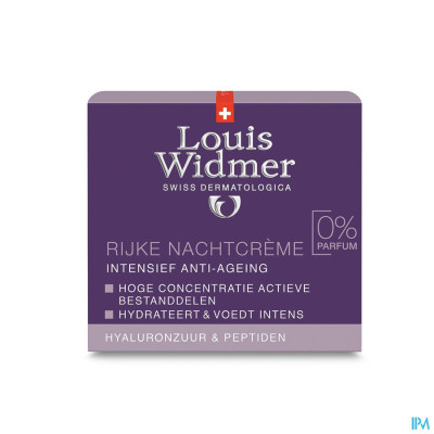 Louis Widmer - Intensief Anti-Ageing Rijke Nachtcrème (zonder parfum) - 50ml