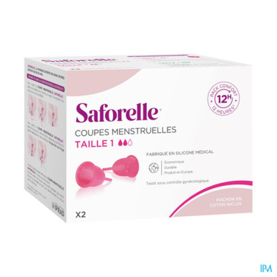 Saforelle Cup Protect Menstruatie Cups T1 (2 stuks)