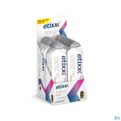 Etixx Isotonic Drink Energy Gel Orange 12x60ml