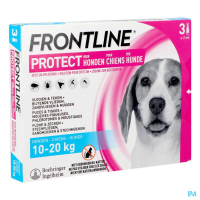 FRONTLINE PROTECT® Hond M (10-20 kg)3P