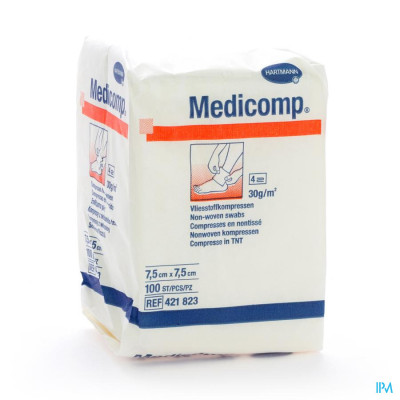Medicomp® 7,5x7,5cm 4-laags Niet-Steriel (100 stuks)
