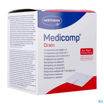 Medicomp® drain 7,5x7,5cm 6-laags Steriel (25x2 stuks)