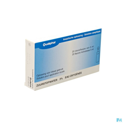 Qualiphar Zuurstofwater Gestabiliseerd 3% Unit Dose (20x5ml)