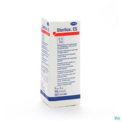 Sterilux® ES 5x5cm 8-laags Niet-Steriel (100 stuks)