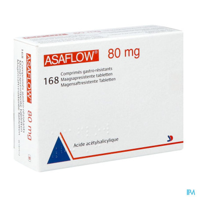 Asaflow 80mg Maagsapres Comp Bli 168x 80mg