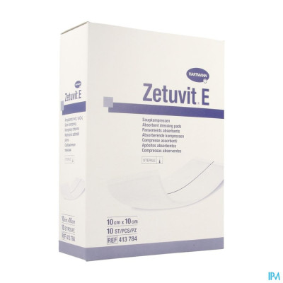 Zetuvit® E 10x10cm Steriel (10 stuks)