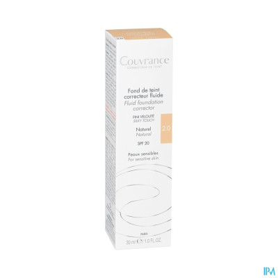 Avène Couvrance Fdt Correct. Fluide 2 Naturel (30ml)