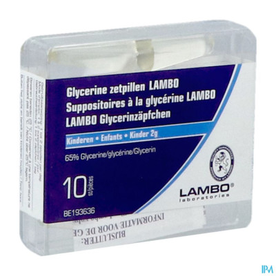 Glycerine Lambo Suppo Conique Enf 10