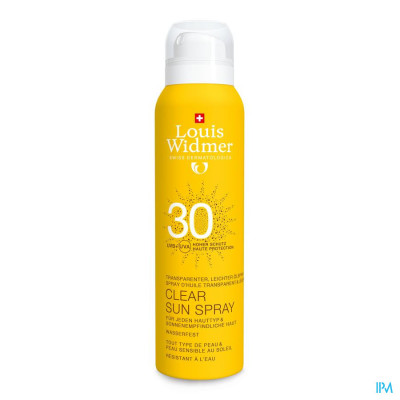 Louis Widmer Sun - Clear Sun Spray 30 (licht parfum) - 125 ml