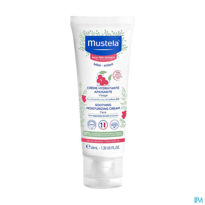 Mustela Zeer Gevoelige Huid Hydraterende Verzachtende Crème (40ml)