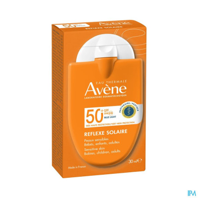 Avène Zon SPF50+ Reflexe Solaire Bébés, Enfants, Adultes (30ml)