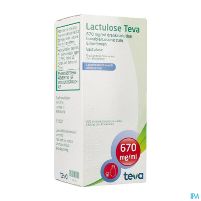 Lactulose Teva Sol Per Os 500ml