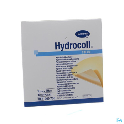 Hydrocoll® thin 10x10cm Steriel (10 stuks)