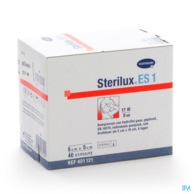 Sterilux® ES1 Steriele Kompressen 5x5cm 8-laags (40 st)