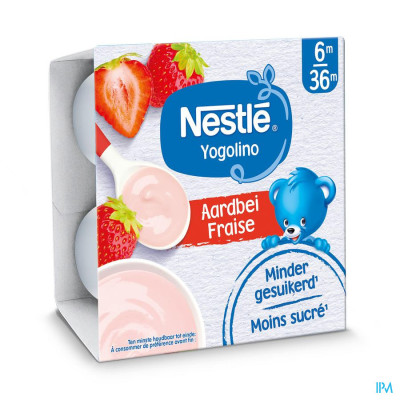 Nestle Baby Yogo Aardbei 4x100g