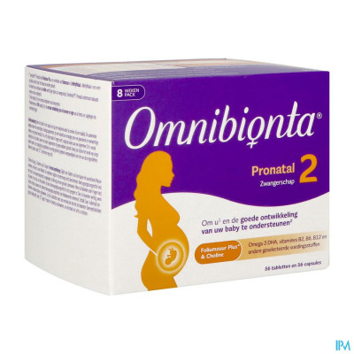 Omnibionta® Pronatal 2 Zwangerschap - 8 weken (56 tabletten + 56 capsules)