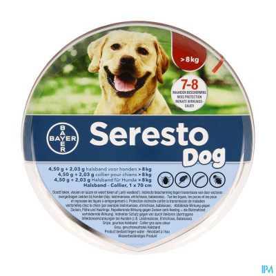 Seresto Dog 4,5g + 2,03 Halsband >8kg