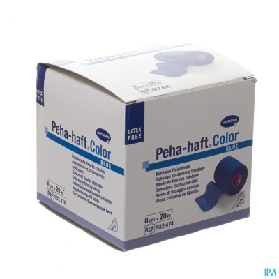 Peha-haft® Blauw Latexvrij 8cmx20m (1 rol)