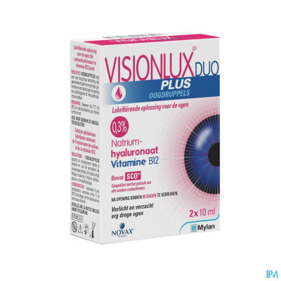 Visionlux Plus Oogdruppels Duo (2x10 ml)