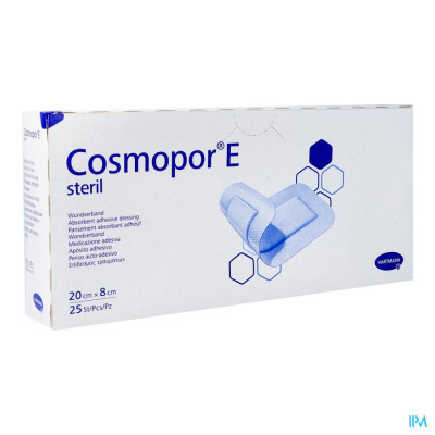 Cosmopor® E Latexvrij 20x8cm (25 stuks)