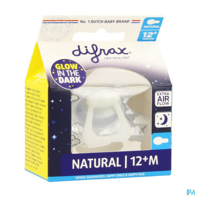 Difrax Fopspeen Natural 12+ Nacht