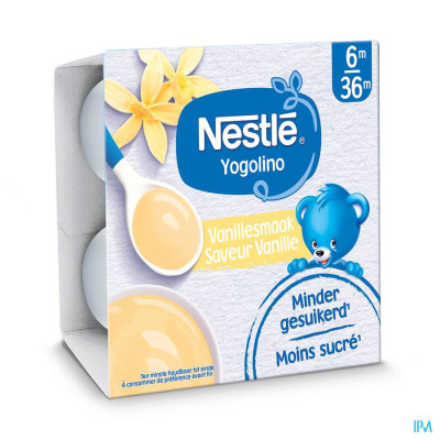 Nestle Baby Dessert Vanillesmaak Pot 4x100g