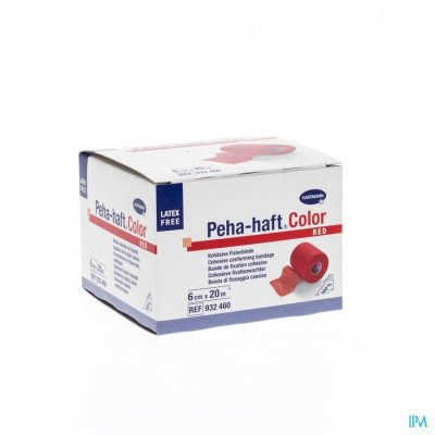 Peha-haft® Rood Latexvrij 6cmx20m (1 rol)
