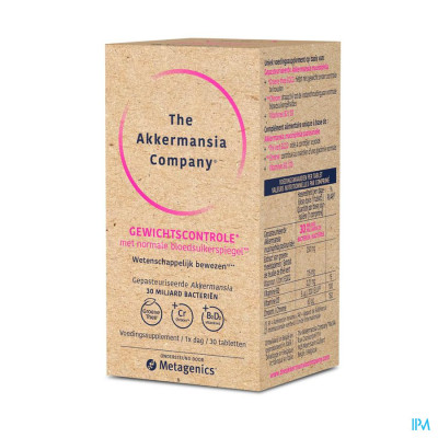 Akkermansia Company Gewichtscontrole (30 tabletten)