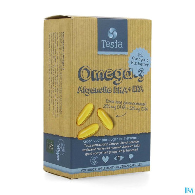 Testa Omega 3 Algenolie DHA+EPA (60 vegan capsules)