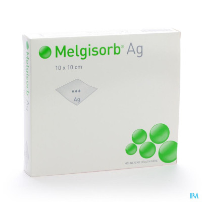 Molnlycke® Melgisorb Ag Kp Ster 10x10cm 10 256100